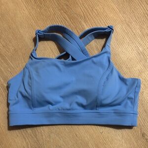 Zella blue adjustable Crossback Sports Bra